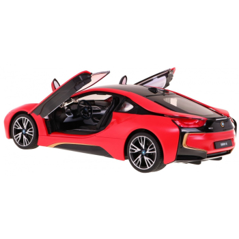 BMW i8 czerwone RASTAR model 1:14 Zdalnie sterowane auto + pilot 2,4 GHz
